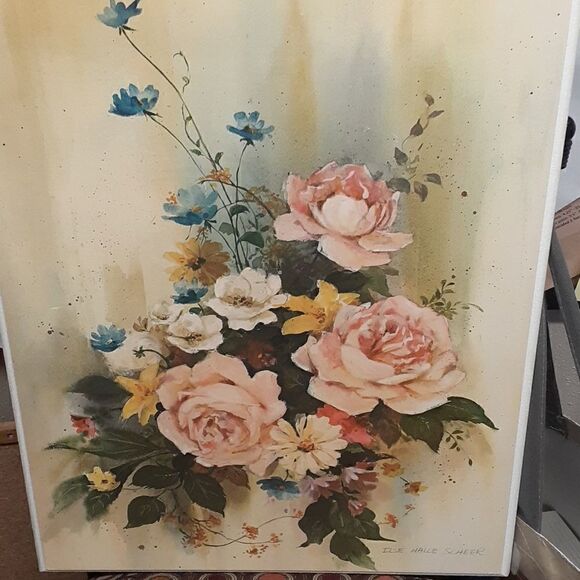 Vintage 1978 Floal art (set 2) by Ilse Halle Sheer - Picture 4 of 6